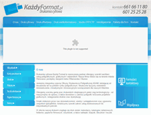Tablet Screenshot of kazdyformat.pl